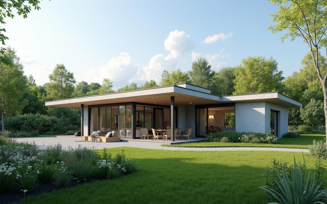 Maison de plain-pied moderne à Saujon avec jardin, offrant confort et accessibilité.