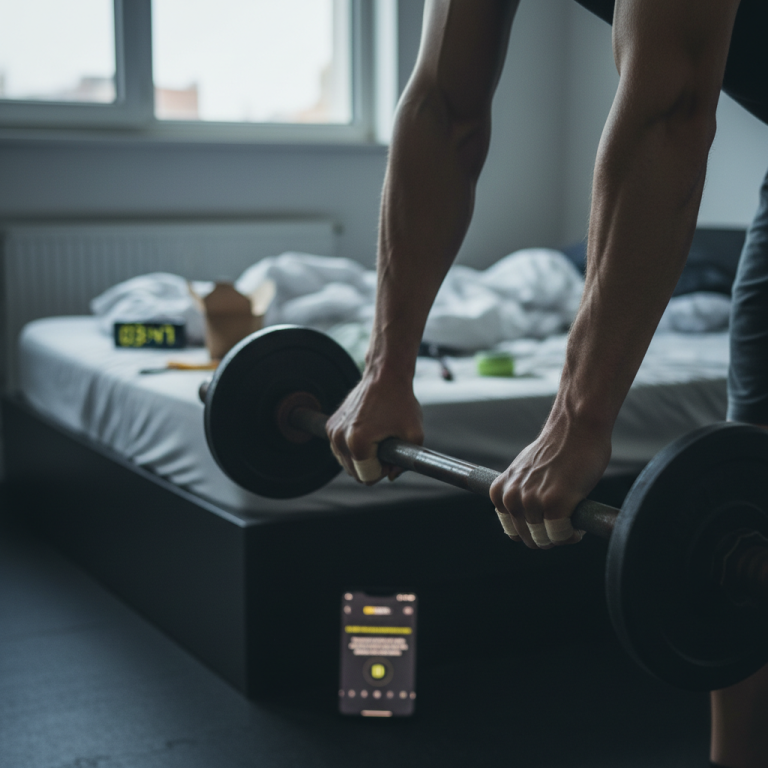 Illustration réaliste sur La bigorexie : quand la passion du sport devient une addiction