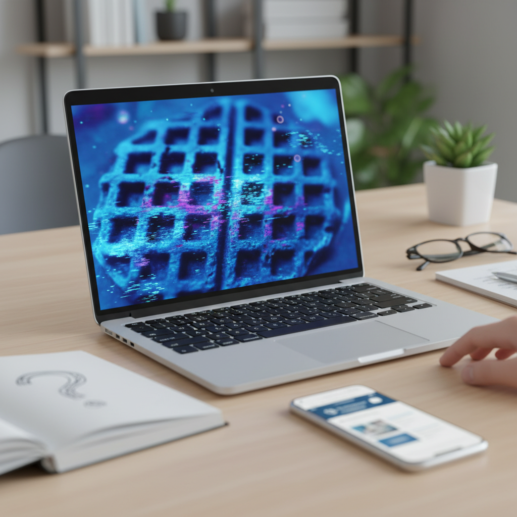 Illustration réaliste sur Blue Waffle : Démystifier un Canular Viral sur la Santé Intime