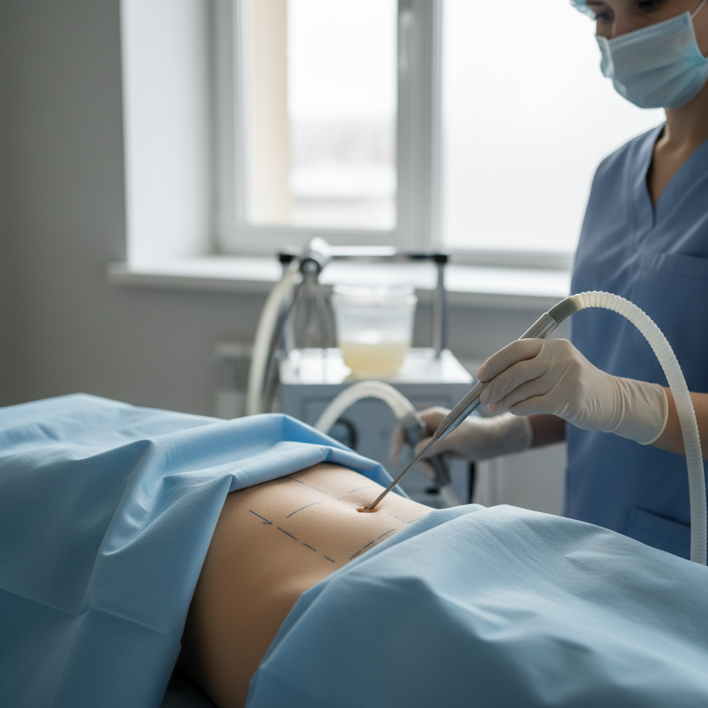Illustration réaliste sur Liposuccion : remodeler la silhouette sans miracle