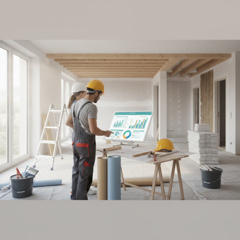 Illustration réaliste sur Tarifs rénovation maison : focus sur les solutions et prix de ma-gestion-renovation.fr