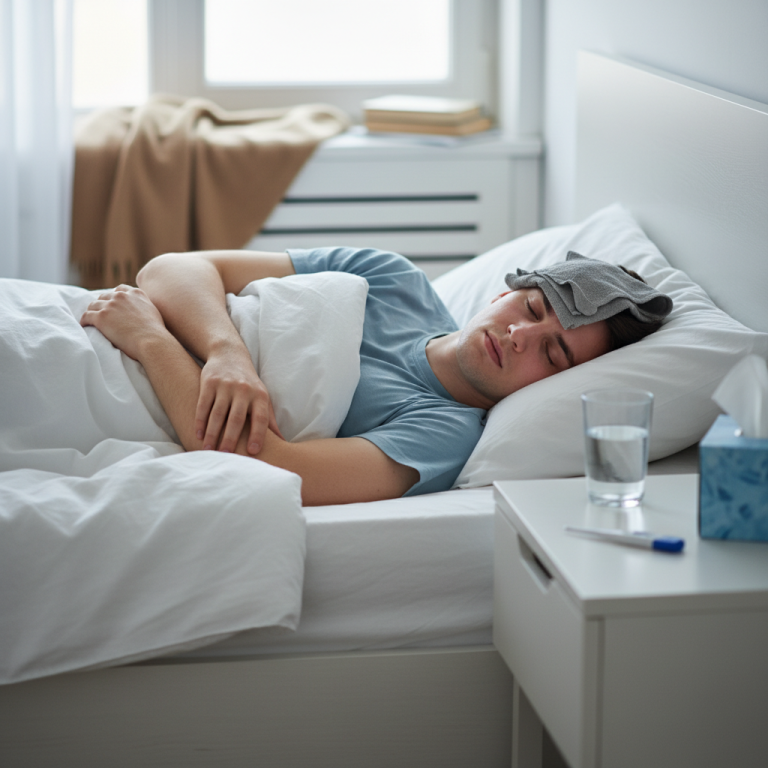 Illustration réaliste sur Symptômes de la mononucléose : les repérer pour mieux gérer la convalescence
