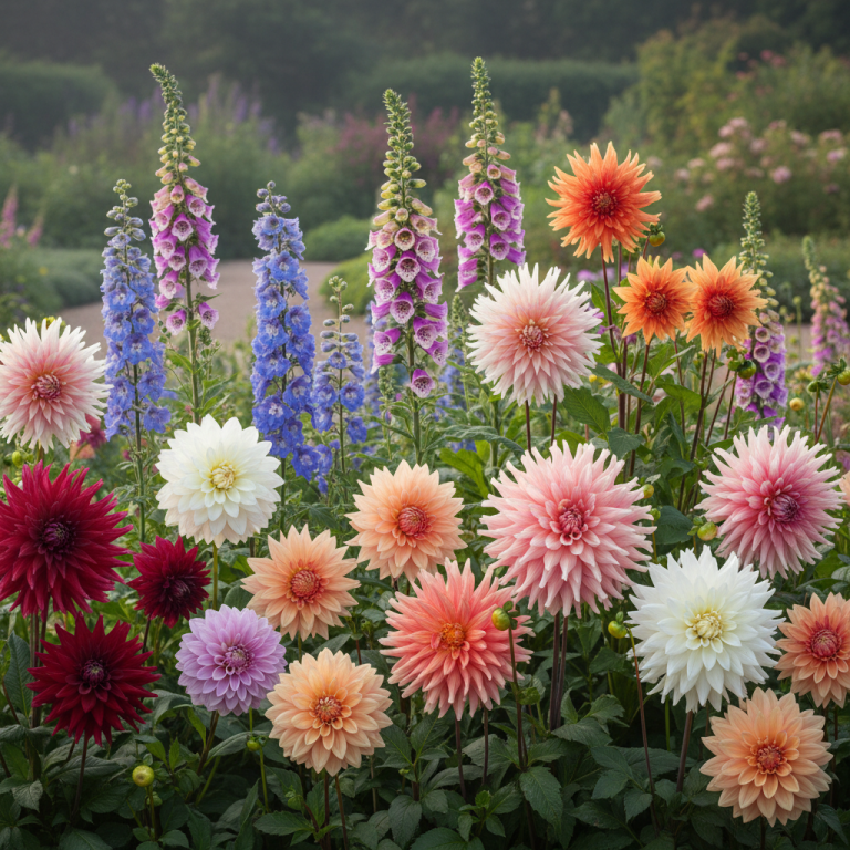 Illustration réaliste sur Plantes commençant par D : des variétés colorées pour votre jardin