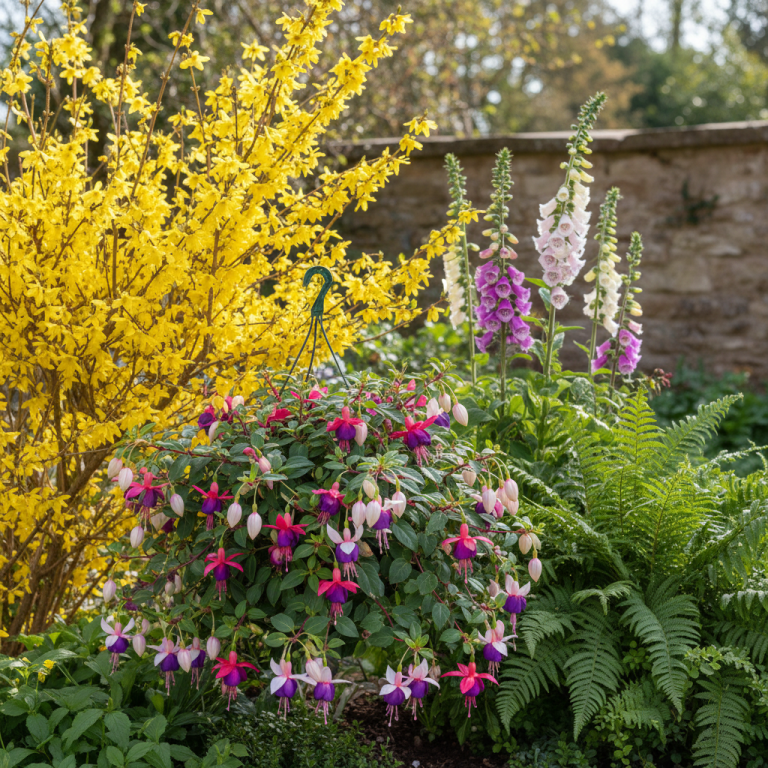 Illustration réaliste sur Découvrez les plus belles plantes dont le nom commence par F pour embellir votre jardin toute l’ann