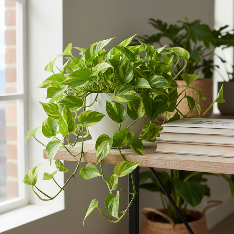 Illustration réaliste sur Plante Pothos : guide d’entretien simple