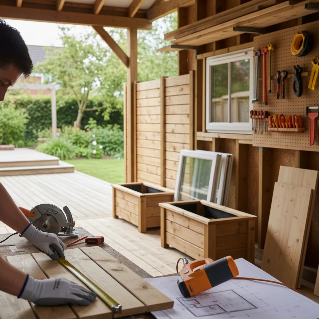Illustration réaliste sur Travauxmakers menuiserie : réussir ses projets de rénovation extérieure
